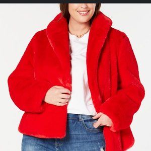 Red Faux Fur